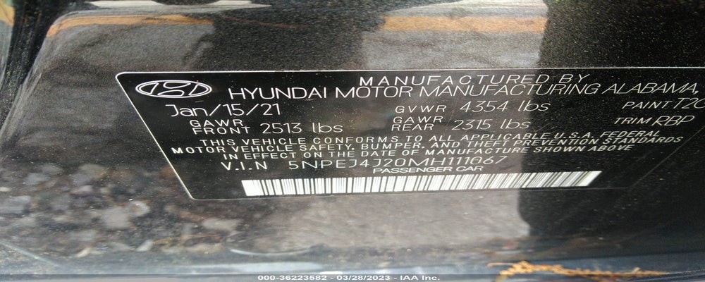 5NPEJ4J20MH111067 2021 HYUNDAI SONATA photo no. 9