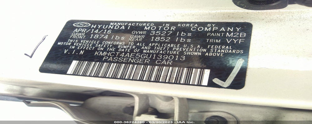 KMHCT4AE5GU139013 2016 HYUNDAI ACCENT photo no. 9