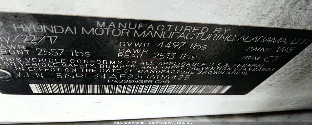 5NPE34AF9JH606425 2018 HYUNDAI SONATA photo no. 9