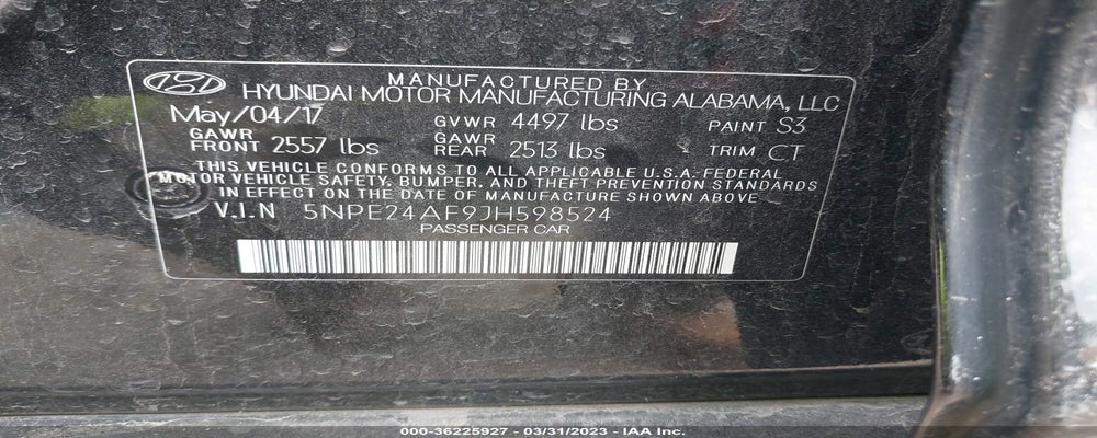 5NPE24AF9JH598524 2018 HYUNDAI SONATA photo no. 9