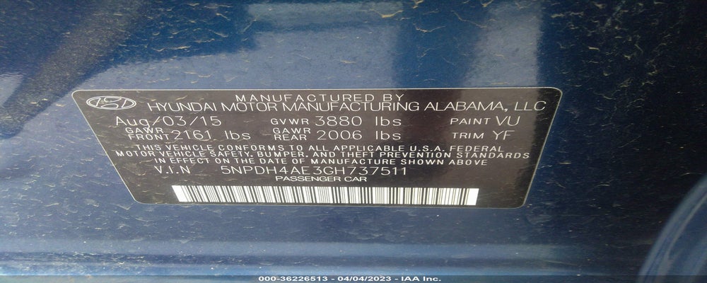 5NPDH4AE3GH737511 2016 HYUNDAI ELANTRA photo no. 9