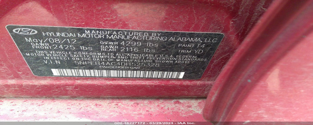 5NPEB4AC4DH525328 2013 HYUNDAI SONATA photo no. 9