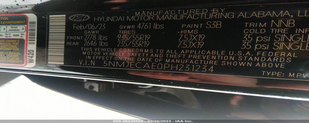 5NMJECAE0PH231234 2023 HYUNDAI TUCSON photo no. 9