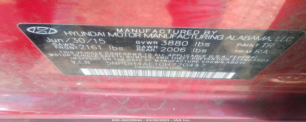5NPDH4AE1GH720447 2016 HYUNDAI ELANTRA photo no. 9