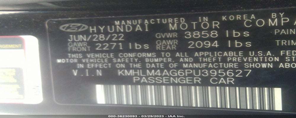 KMHLM4AG6PU395627 2023 HYUNDAI ELANTRA photo no. 9