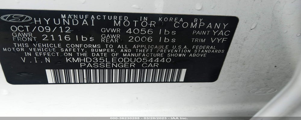 KMHD35LE0DU054440 2013 HYUNDAI ELANTRA GT photo no. 9
