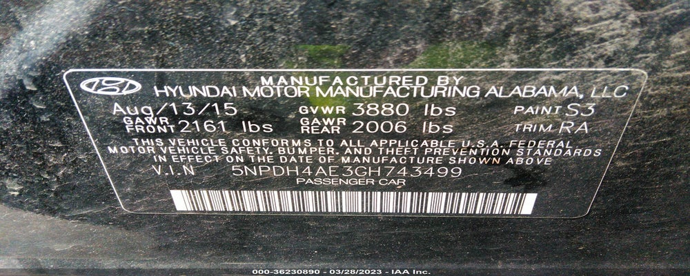 5NPDH4AE3GH743499 2016 HYUNDAI ELANTRA photo no. 9
