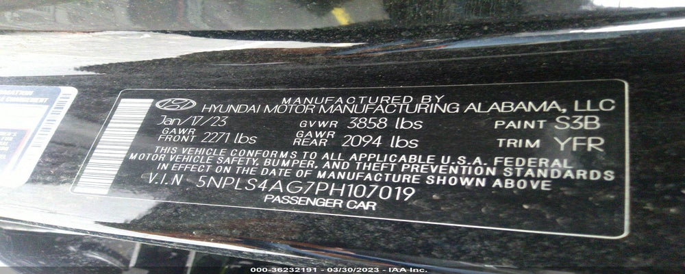 5NPLS4AG7PH107019 2023 HYUNDAI ELANTRA photo no. 9