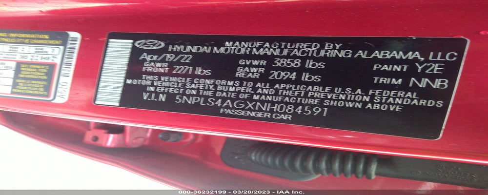 5NPLS4AGXNH084591 2022 HYUNDAI ELANTRA photo no. 9