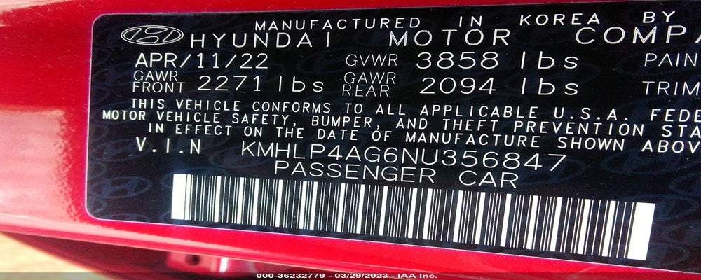 KMHLP4AG6NU356847 2022 HYUNDAI ELANTRA photo no. 9