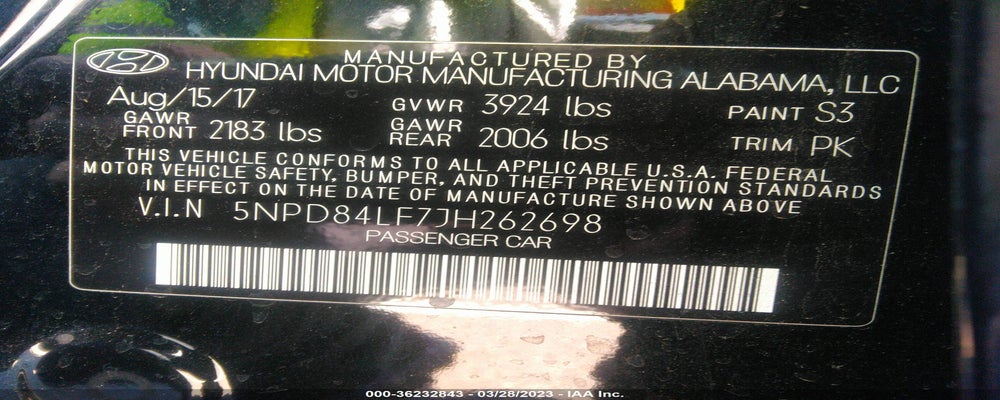 5NPD84LF7JH262698 2018 HYUNDAI ELANTRA photo no. 9