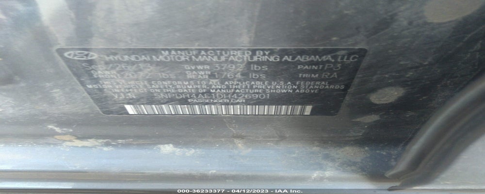 5NPDH4AE1DH426901 2013 HYUNDAI ELANTRA photo no. 9