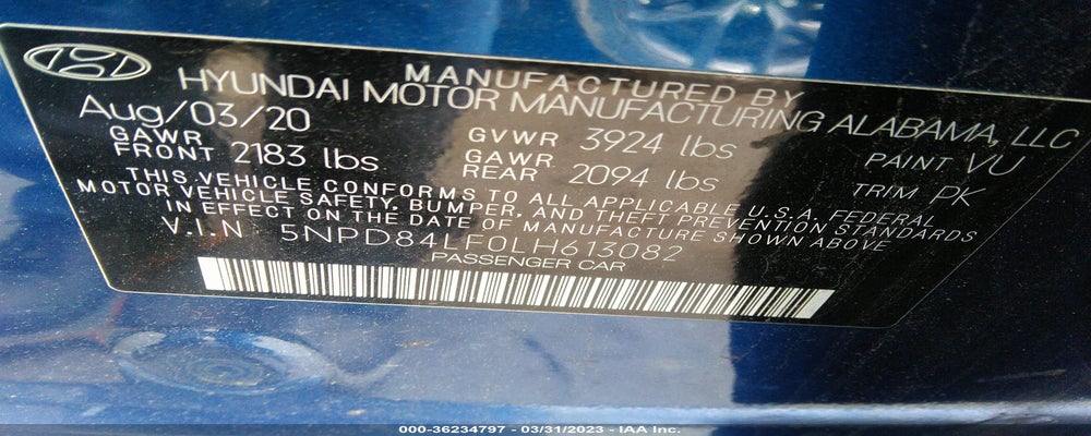 5NPD84LF0LH613082 2020 HYUNDAI ELANTRA photo no. 9