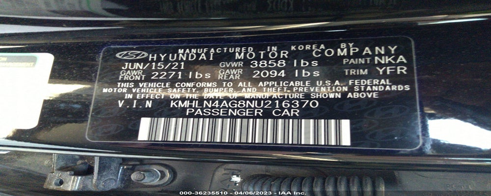 KMHLN4AG8NU216370 2022 HYUNDAI ELANTRA photo no. 9