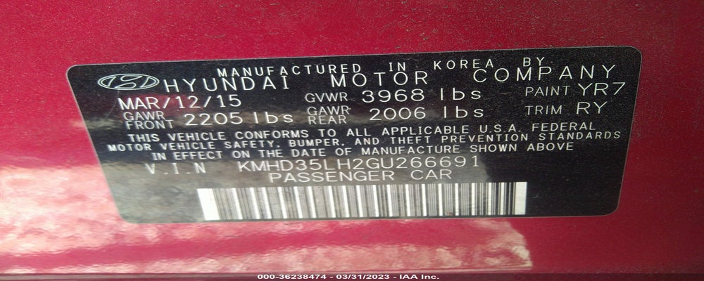 KMHD35LH2GU266691 2016 HYUNDAI ELANTRA GT photo no. 9