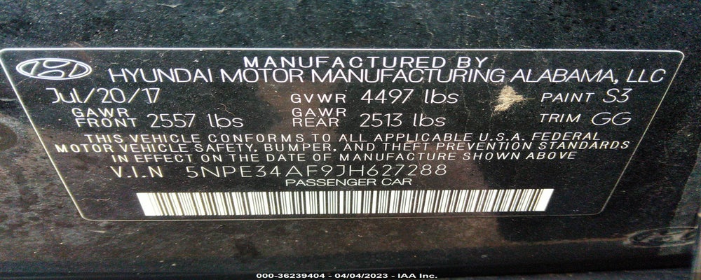 5NPE34AF9JH627288 2018 HYUNDAI SONATA photo no. 9