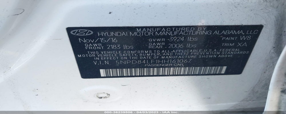 5NPD84LF1HH161067 2017 HYUNDAI ELANTRA photo no. 9