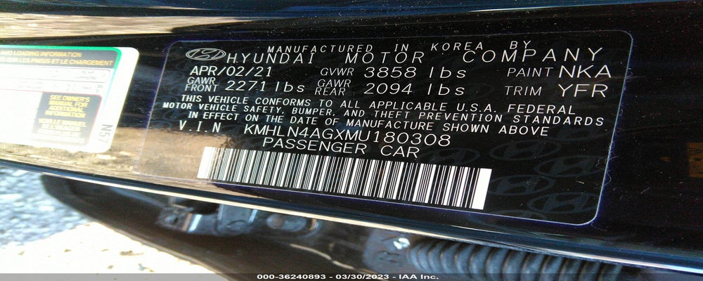 KMHLN4AGXMU180308 2021 HYUNDAI ELANTRA photo no. 9