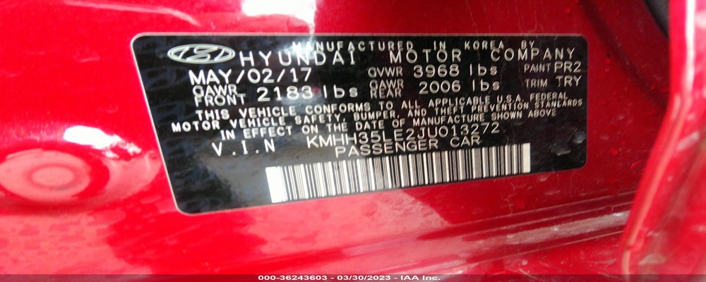 KMHH35LE2JU013272 2018 HYUNDAI ELANTRA GT photo no. 9