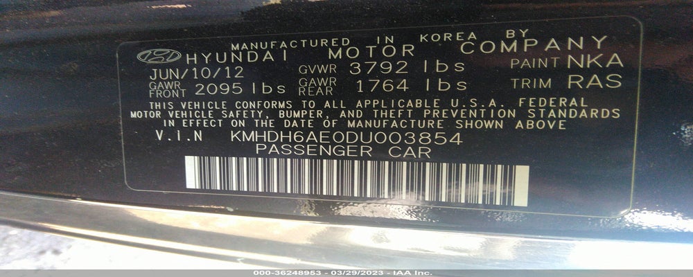 KMHDH6AE0DU003854 2013 HYUNDAI ELANTRA COUPE photo no. 9