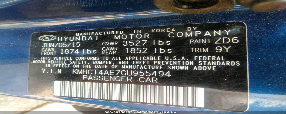 KMHCT4AE7GU955494 2016 HYUNDAI ACCENT photo no. 9