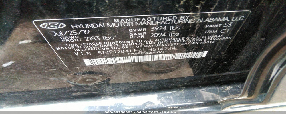 5NPD84LF6LH514234 2020 HYUNDAI ELANTRA photo no. 9