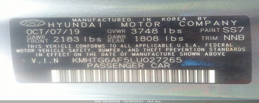 KMHTG6AF5LU027265 2020 HYUNDAI VELOSTER photo no. 9