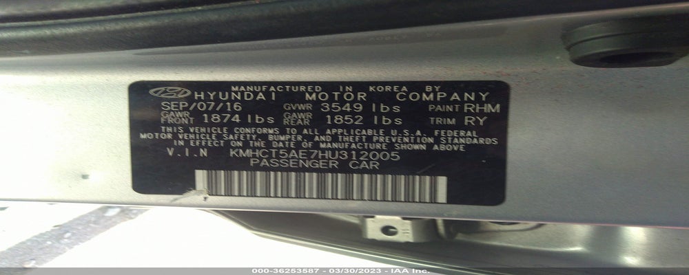 KMHCT5AE7HU312005 2017 HYUNDAI ACCENT photo no. 9