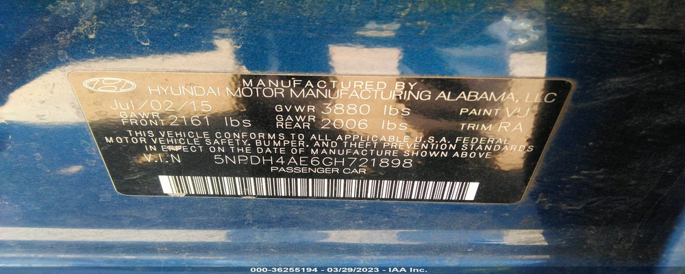 5NPDH4AE6GH721898 2016 HYUNDAI ELANTRA photo no. 9