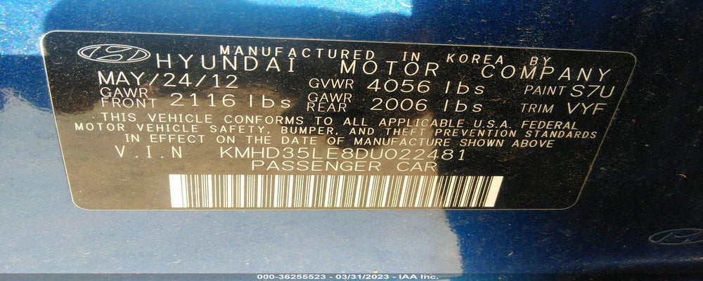 KMHD35LE8DU022481 2013 HYUNDAI ELANTRA GT photo no. 9