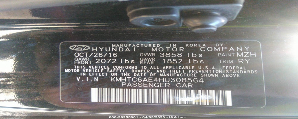 KMHTC6AE4HU308564 2017 HYUNDAI VELOSTER photo no. 9