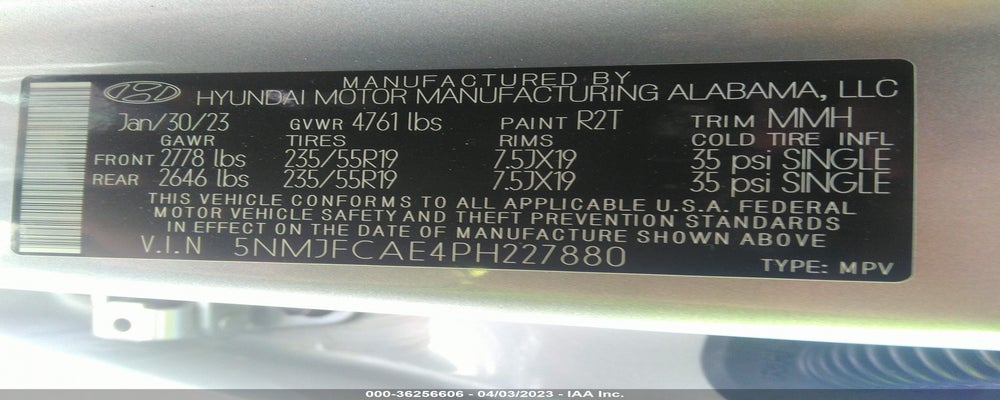 5NMJFCAE4PH227880 2023 HYUNDAI TUCSON photo no. 9