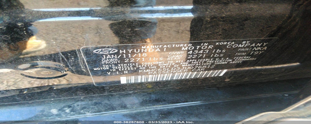 KMHC65LD3JU076812 2018 HYUNDAI IONIQ PLUG-IN HYBRID photo no. 9