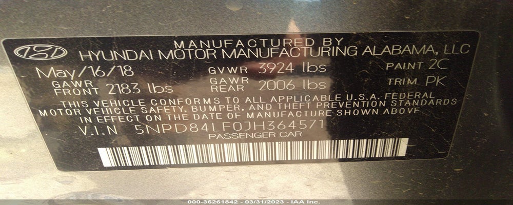 5NPD84LF0JH364571 2018 HYUNDAI ELANTRA photo no. 9