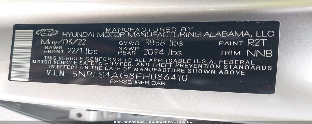 5NPLS4AG8PH086410 2023 HYUNDAI ELANTRA photo no. 9