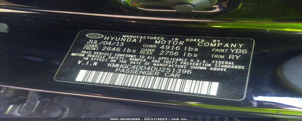 KMHGC4DD4DU251396 2013 HYUNDAI GENESIS photo no. 9
