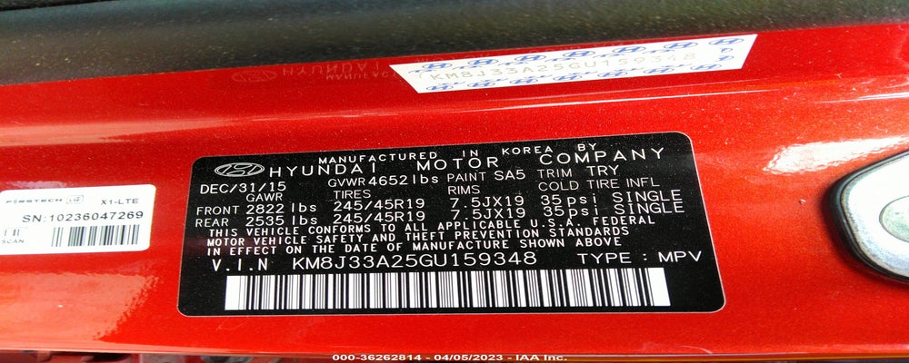 KM8J33A25GU159348 2016 HYUNDAI TUCSON photo no. 9