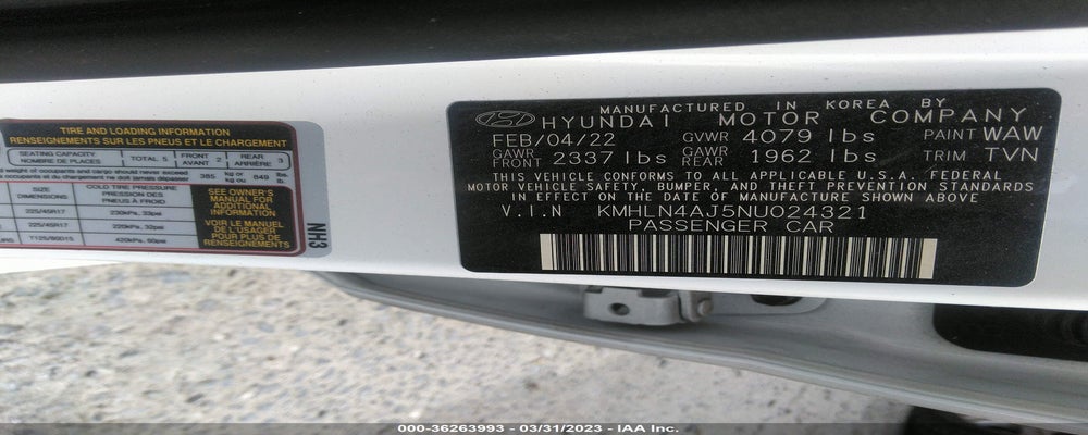 KMHLN4AJ5NU024321 2022 HYUNDAI ELANTRA HYBRID photo no. 9