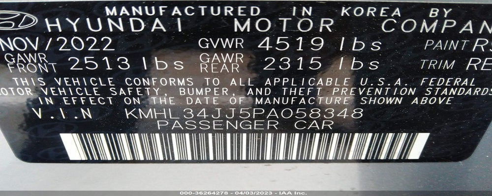 KMHL34JJ5PA058348 2023 HYUNDAI SONATA HYBRID photo no. 9
