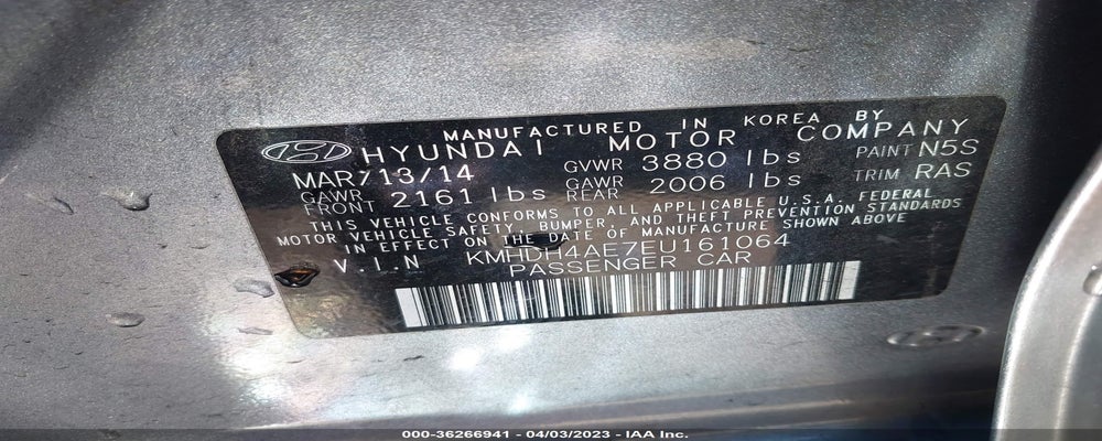 KMHDH4AE7EU161064 2014 HYUNDAI ELANTRA photo no. 9