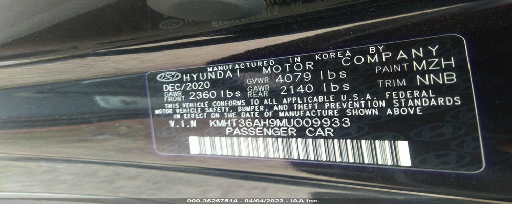 KMHT36AH9MU009933 2021 HYUNDAI VELOSTER N photo no. 9