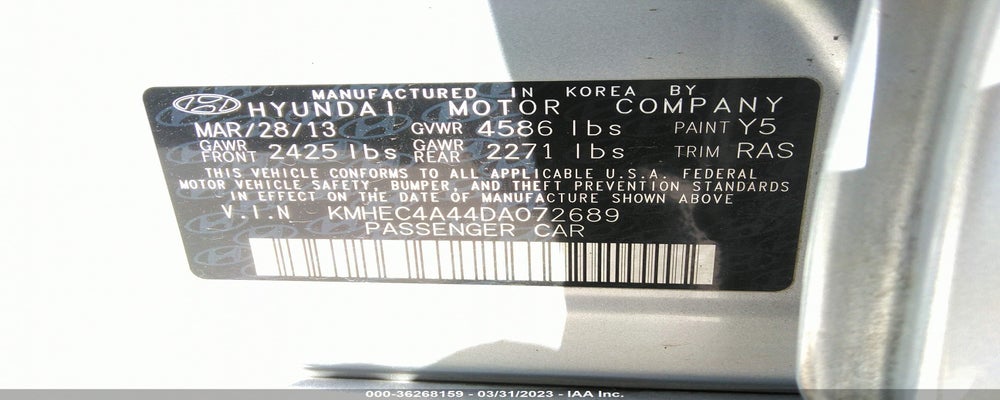 KMHEC4A44DA072689 2013 HYUNDAI SONATA HYBRID photo no. 9