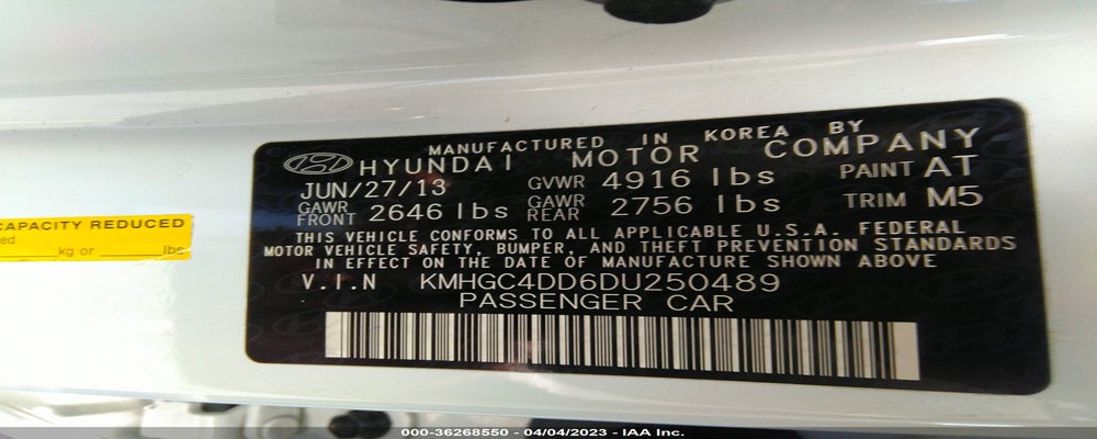 KMHGC4DD6DU250489 2013 HYUNDAI GENESIS photo no. 9
