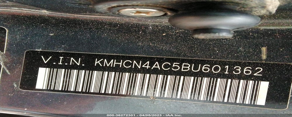 KMHCN4AC5BU601362 2011 HYUNDAI ACCENT photo no. 9
