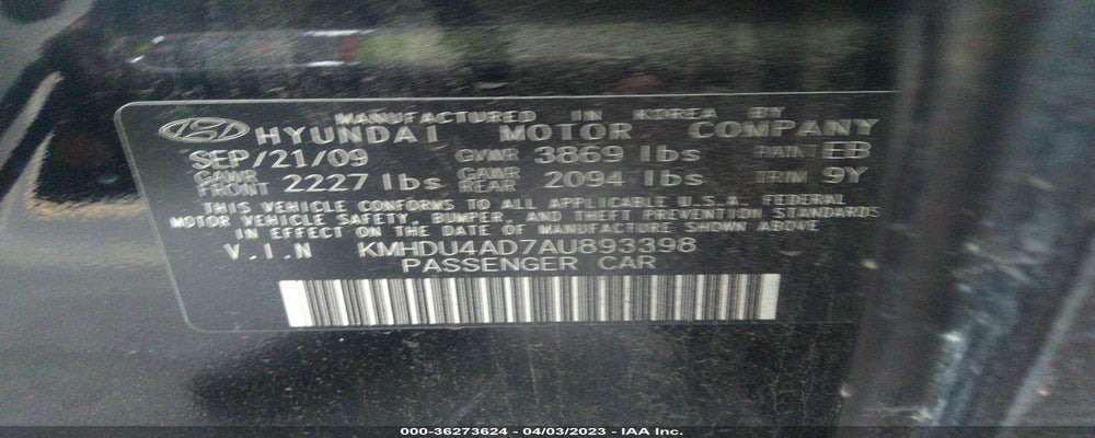 KMHDU4AD7AU893398 2010 HYUNDAI ELANTRA photo no. 9