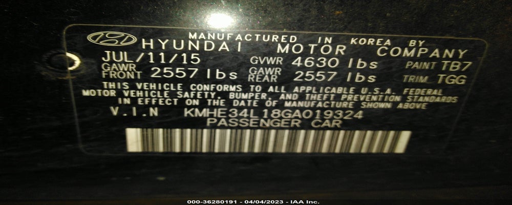 KMHE34L18GA019324 2016 HYUNDAI SONATA HYBRID photo no. 9