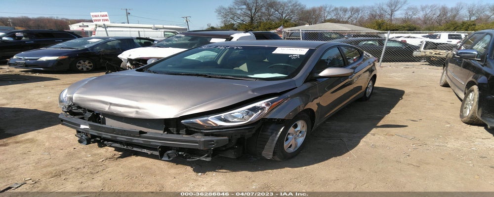 5NPDH4AEXEH543734 2014 HYUNDAI ELANTRA photo no. 2