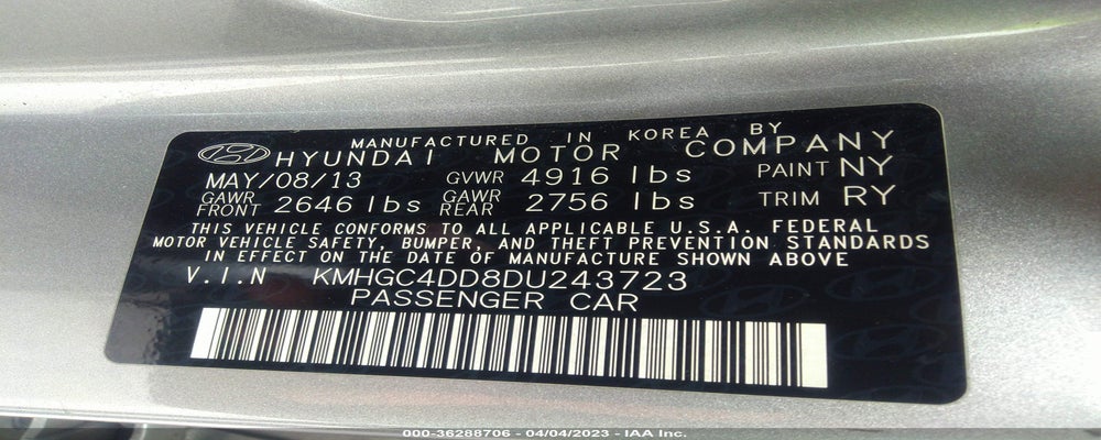 KMHGC4DD8DU243723 2013 HYUNDAI GENESIS photo no. 9