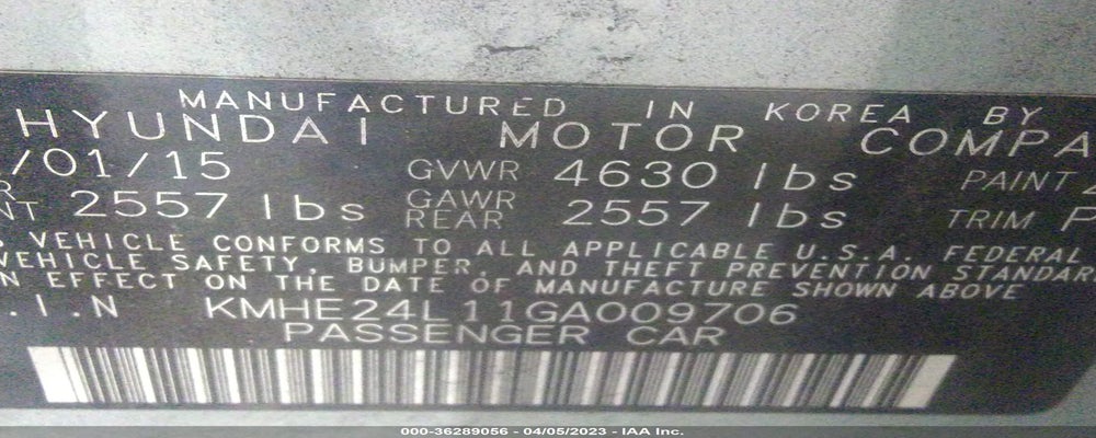 KMHE24L11GA009706 2016 HYUNDAI SONATA HYBRID photo no. 9