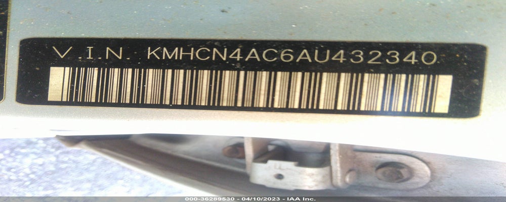 KMHCN4AC6AU432340 2010 HYUNDAI ACCENT photo no. 9